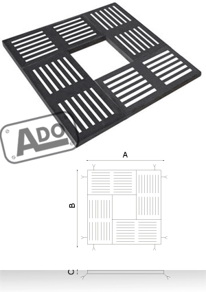 alcorque metalico puzzle