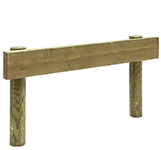 tope vehiculos madera