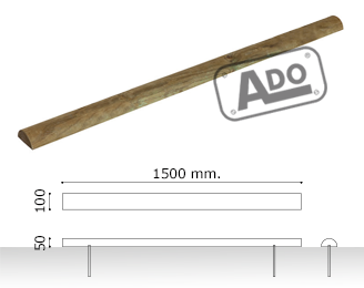 TOPES PARA RUEDAS MADERA - Delimitar zonas aparcamiento charade