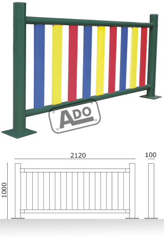 valla metalica de colores