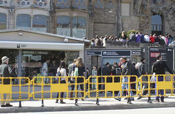 valla plastico de 2 metros amarillas