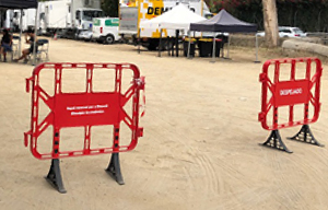 valla 1m instalada valla 1m roja instalada