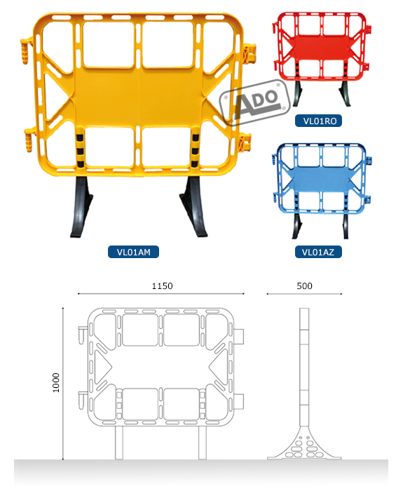 valla de plastico peatonal de 1 m locker valla de plastico peatonal de 1 m locker