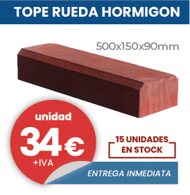 tope ruedas hormigon