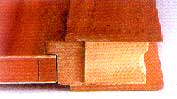 Detalle puerta cortafuegos de madera