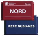 placas para señalizar calles