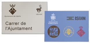 placas de calles placas calle