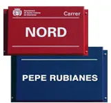 placas para señalizar calles