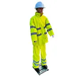 Robot maniquí señalización obra