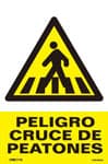 Peligro cruce de peatones