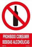 prohibido consumir bebidas alcoholicas