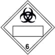 señal de mercancias peligrosas sustancias infecciosas