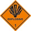 señal de mercancias peligrosas explosivos