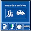 señal de trafico Area de servicio