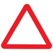 señal de trafico advertencia triangular