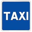 señal de trafico Estacionamiento reservado para taxis señal de trafico Estacionamiento reservado para taxis