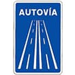 señal de trafico autovia señal de trafico autovia