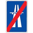 señal de trafico fin de autopista señal de trafico fin de autopista