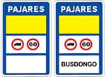 señal de trafico Transitabilidad en tramo o puerto de montaña señal de trafico Transitabilidad en tramo o puerto de montaña