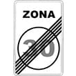 señal de trafico fin zona a 30 señal de trafico fin zona a 30