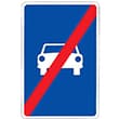 señal de trafico fin via reservada para automoviles señal de trafico fin via reservada para automoviles