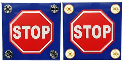 señal trafico stop leds
