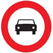 Señal de trafico Entrada prohibida a vehículos de motor, excepto motociclos de dos ruedas sin sidecar