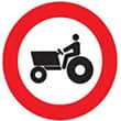 Señal trafico Entrada prohibida a vehículos agrícolas de motor