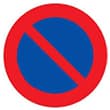 señal de trafico Estacionamiento prohibido