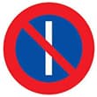 Señal de trafico Estacionamiento prohibido los días impares