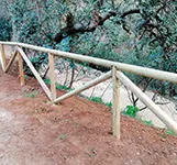 Valla madera transversal
