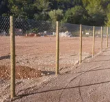 Vallado de madera simple torsion