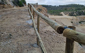 vallado madera continua madera